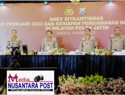 Pimpin Anev Sitkamtibmas, Kapolda Jatim Apresiasi Bupati dan Walikota yang Peduli Perlintasan Kereta Api