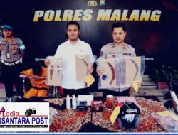 Polres Malang Berhasil Menangkap Pelaku Curas di Dua TKP Yang Sempat Viral di Medsos