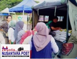 Kodim 0613/Ciamis Beserta Bulog Gelar Pasar Murah Untuk Tekan Harga Beras