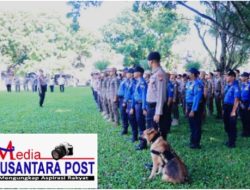 Polisi Amankan Aksi Demo LSM di Kantor Pemkab Kediri