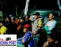 Bhabinkamtibmas Di Bantu Anggota Reskrim Dan Intel Laksanakan Pemantauan dan Pengamanan Bola volly Mini