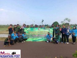 Di Hari Desa Asri Nusantara & Hari Bhakti Rimbawan, Bersama Element lainnya Melaksanakan Penanaman Pohon.