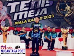 Kasad Buka Kejuaraan Tenis Meja Piala Kasad Tahun 2023