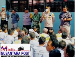 Hari Bhakti Pemasyarakatan, Polresta Mojokerto Beri Pembinaan Keamanan Lapas Kelas II Mojokerto
