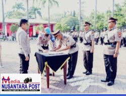 Mutasi Jabatan Kapolsek Ngluyu dan Patianrowo, Ini Pesan Kapolres Nganjuk Kepada Pejabat Baru