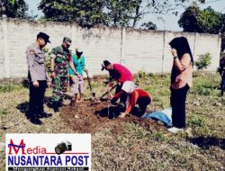 Bhabinkamtibmas Polsek Udanawu Hadiri Kediri Kegiatan Tanam Pohon