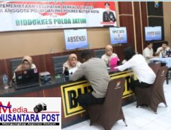 Dokkes Polda Jatim Laksanakan Pemeriksaan Kesehatan Berkala Di Polres Blitar Kota