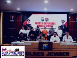 Polres Jember Berhasil Ungkap Pelaku Pembunuhan Sumberbaru, Motif Sakit Hati