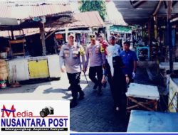 Patroli Dialogis, Kapolres Ngawi Blusukan ke Pasar Tradisional Jelang Ramadhan