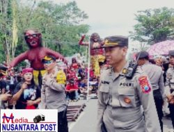 Polres Blitar Berikan Jaminan Keamanan Rangkaian Hari Raya Tahun Baru Saka Bagi Umat Hindhu