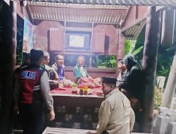 Sambangi Pos Kamling, Polisi Sampaikan Imbauan Kamtibmas