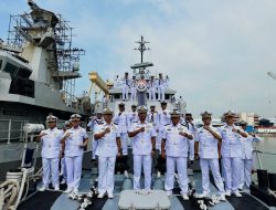 Komandan Satuan Kapal Eskorta Koarmada III Pimpin Sertijab Komandan KRI Malahayati-362