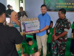 Dandim 0818 Malang – Batu Menyalurkan Bantuan Sosial Yayasan Kartika Mutiara Anak Difabel Pakisaji