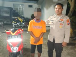 Ops Pekat Semeru 2024, Polisi Kediri Gerak Cepat Amankan Pelaku Curanmor di Ringinrejo
