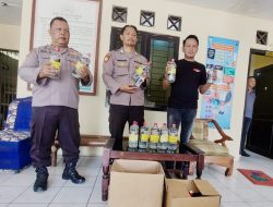 Ops Pekat Semeru 2024, 3 Penjual dan Puluhan Miras Siap Edar Diamankan Polsek Wates