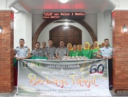 Lapas I Madiun Gelar Bhakti Sosial Pembagian Ta’jil dalam Rangka Hari Bhakti Pemasyarakatan ke-60
