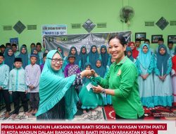 PIPAS Lapas I Madiun Laksanakan Bhakti Sosial Di Yayasan Yatim Piatu 51 Kota Madiun Dalam Rangka Hari Bhakti Pemasyarakatan Ke 60
