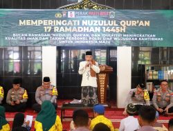 Tingkatkan Iman dan Taqwa Polres Pelabuhan Tanjung Perak Peringati Nuzulul Qur’an.