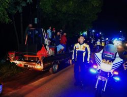 Patroli Gabungan TNI-Polri Jaga Ketertiban Malam Takbir di Ponorogo, 17 Mobil Membawa Sound Horeg Dipulangkan