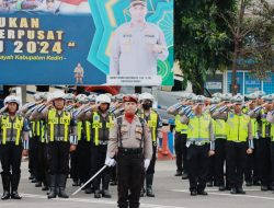 Kapolres Kediri Apresiasi Pengamanan Operasi Ketupat Semeru 2024 Berjalan Lancar
