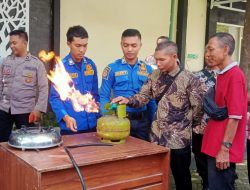 Polres Kediri Bersama Damkar Gelar Sosialisasi Pencegahan Kebakaran
