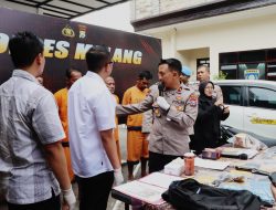 Polres Malang Amankan 4 Tersangka Perampokan di Kalipare, Dua DPO Dikejar