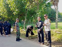 Guyup, Perguruan Silat PSHT Kerja Bakti Bersama Polisi Bersihkan Tempat Ibadah