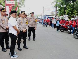 Aksi May Day 2024 di Nganjuk Berjalan Kondusif, Polisi Siagakan 500 Personel Pengamanan