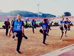 Kapolres Kediri Kota Olahraga Lari Hingga Push Up, TKJ Bersama Anggota
