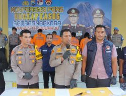 Polresta Sidoarjo Amankan Pasutri Diduga Pengedar Narkoba, Bukti Sabu 137,57 gram Disita