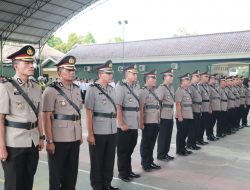 Upacara Sertijab, Sembilan Jabatan Polres Kediri Dirotasi