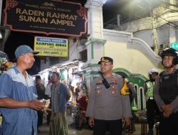 Harkamtibmas Long Weekend Polres Tanjung Perak Gelar Patroli di Beberapa Titik Rawan Kejahatan
