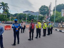 Satlantas Polres Kediri Kota Amankan Car Free Day di Jalan Dhoho