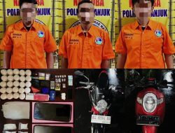 Polres Nganjuk Gagalkan Peredaran Narkotika dan Okerbaya, Empat Pelaku  Ditangkap