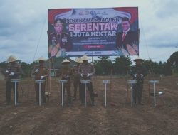 Polres Mesuji Bersama Pemkab Mesuji Louncing..Penanaman Jagung 1 juta hektar dukung program ketahanan pangan nasional