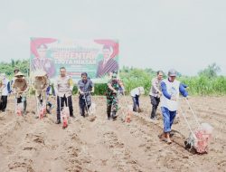 Dukung Ketahanan Pangan, Polres Kediri Kota Tanam Jagung Serentak