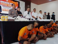 Polres Mojokerto Kota Amankan 7 Tersangka Narkoba, Sita Ratusan Ribu Butir Pil LL dan 67,89 gr Sabu