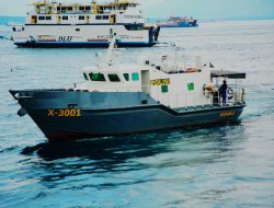 Ditpolairud Polda Jatim Siagakan 2 Kapal Patroli Amankan Selat Bali Selama Libur Panjang