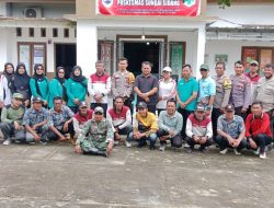 Polsubsektor Rawa jitu Utara dan pihak puskesmas Adakan Fogging Guna mencegah Penyebaran penyakit Demam berdarah(DBD)di wilyahnya