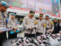 Jombang Lakukan Pemeriksaan Senpi dan Urine Secara Berkala