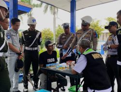 Operasi Keselamatan Semeru 2025, Polres Kediri Gelar Tes Urine di Terminal Pare