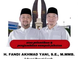 Pemdes Glatik Mengucapkan Selamat dan Sukses kepada Gus Yani – Dr. Alif sebagai Bupati dan Wakil Bupati Gresik Periode 2025-2030..