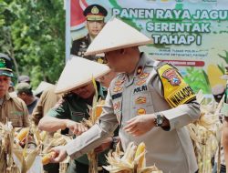 Polres Nganjuk Berkontribusi 20,56 Ton Jagung dalam Program Ketahanan Pangan