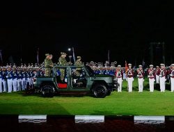 Panglima TNI Hadiri Parade Senja dan Penurunan Bendera Dipimpin Presiden RI Prabowo Subianto