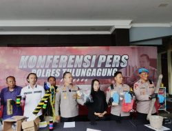 Polres Tulungagung Berhasil Ungkap Peredaran Bahan Peledak Ilegal, 5 Tersangka dan 6 Kg Mesiu Diamankan