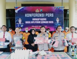Polres Nganjuk Ungkap Ratusan Kasus dalam Operasi Pekat Semeru 2025