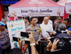 Polres Ponorogo dan Bhayangkari Gelar Bazar Murah Ramadhan, Warga Sumringah