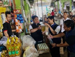 Sidak Satgas Pangan Polres Nganjuk Temukan Minyak Goreng Kemasan Berkurang Isi