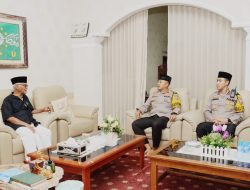 Jelang Idul Fitri, Kapolres Kediri Kota Silaturahmi ke Ketua Umum Majelis Ulama Indonesia