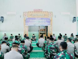 Indahnya Kebersamaan, Sinergitas Kodim 0829 dan Polres Bangkalan Gelar Pengajian di Bulan Ramadhan